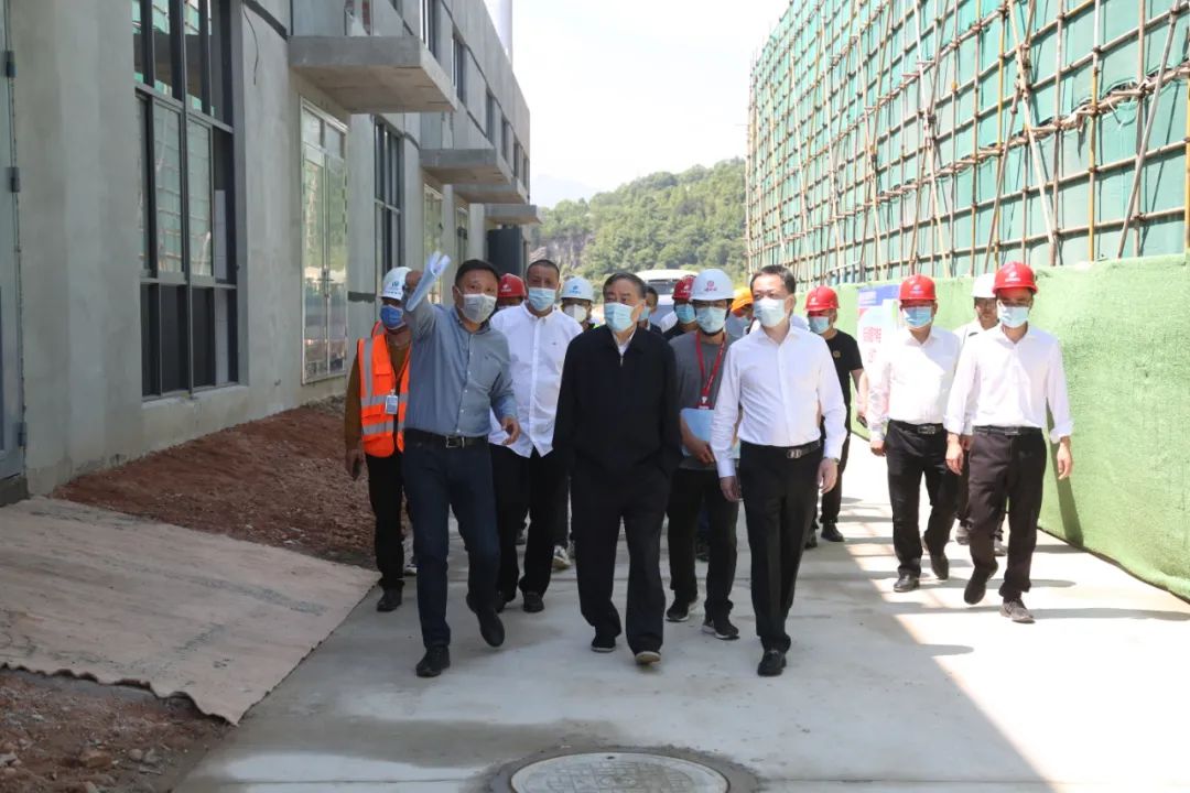 娃哈哈集团来文调研娃哈哈文成智能化饮料生产基地项目建设情况