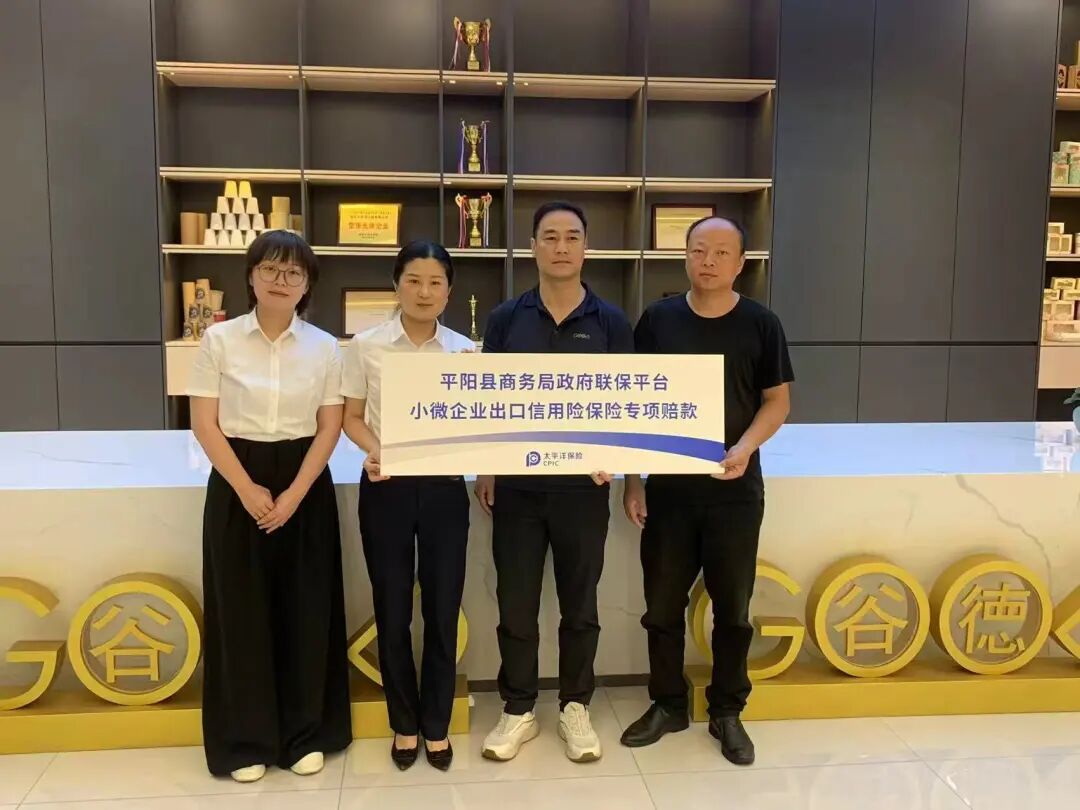 政府兜底!平阳小微外贸企业出口信保“零保费”